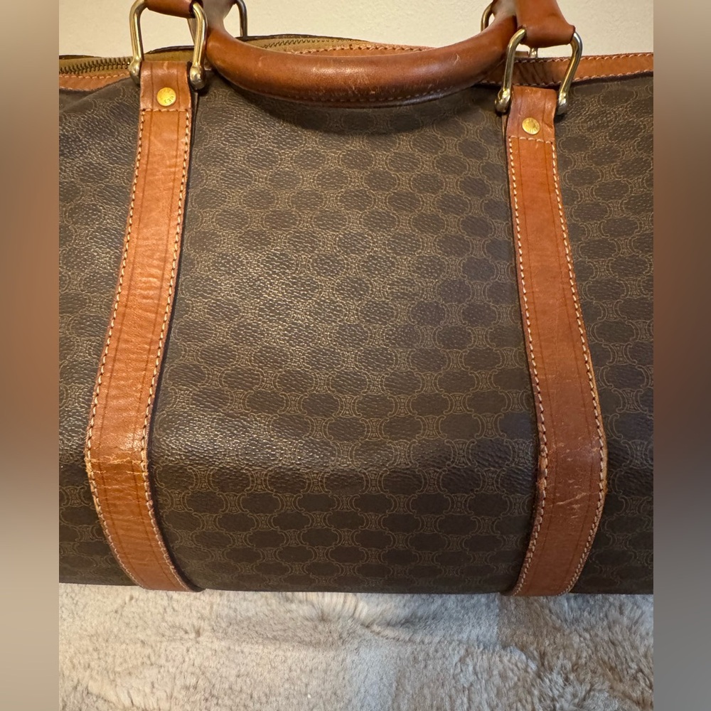 CELINE Macadam Canvas
Boston Bag PVC Leather Brown
Gold - Picture 8 of 13